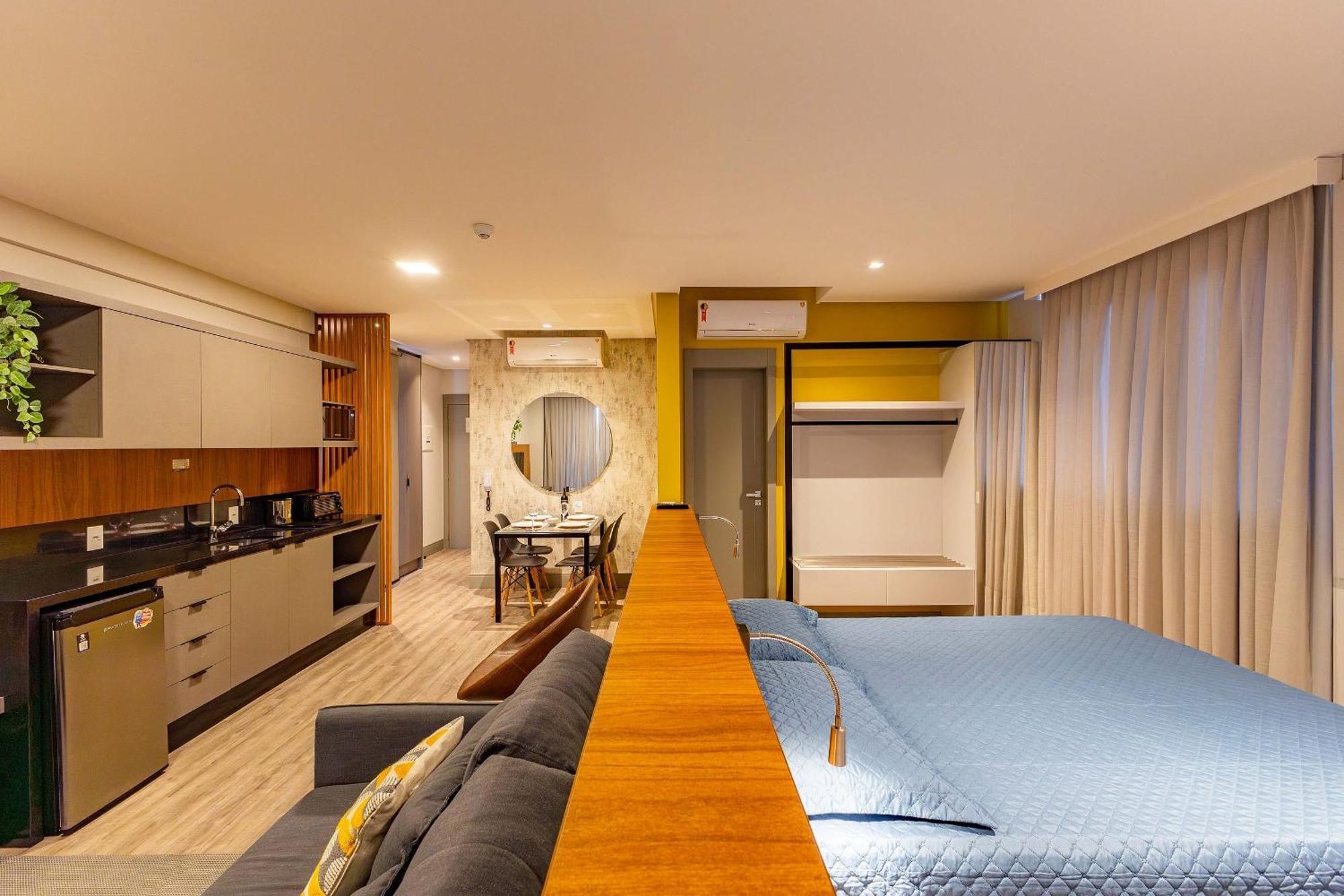 Confortavel Loft Com Vista Para O Mar - Condominio Com Piscina Bombinhas Ngoại thất bức ảnh