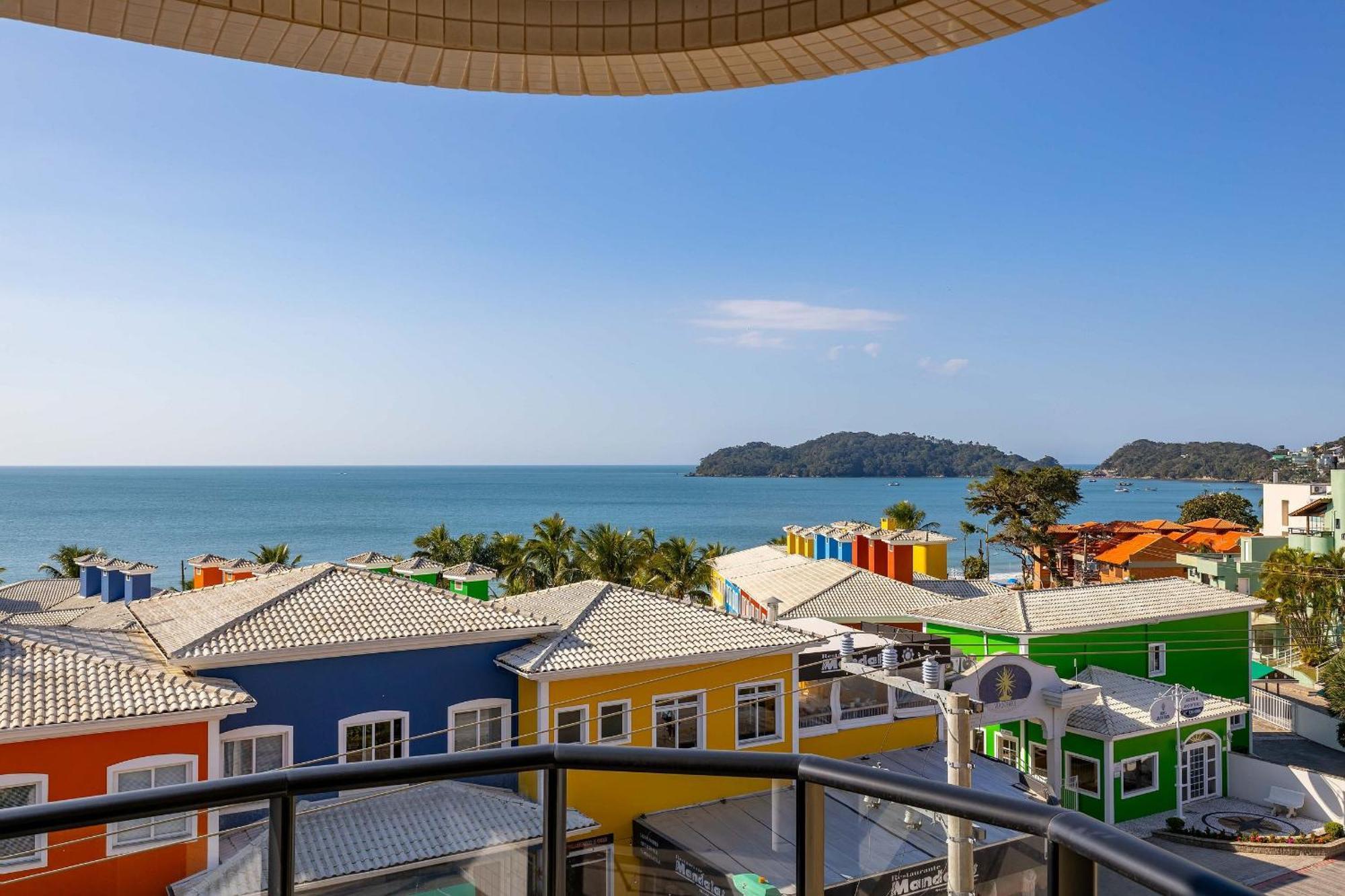 Confortavel Loft Com Vista Para O Mar - Condominio Com Piscina Bombinhas Ngoại thất bức ảnh